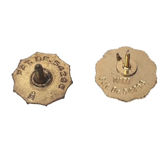 Lot of 2 US American Legion Vintage Tack Lapel Pin US Star One Screwback - Picture 5 of 6